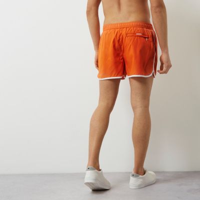 Orange short swim shorts